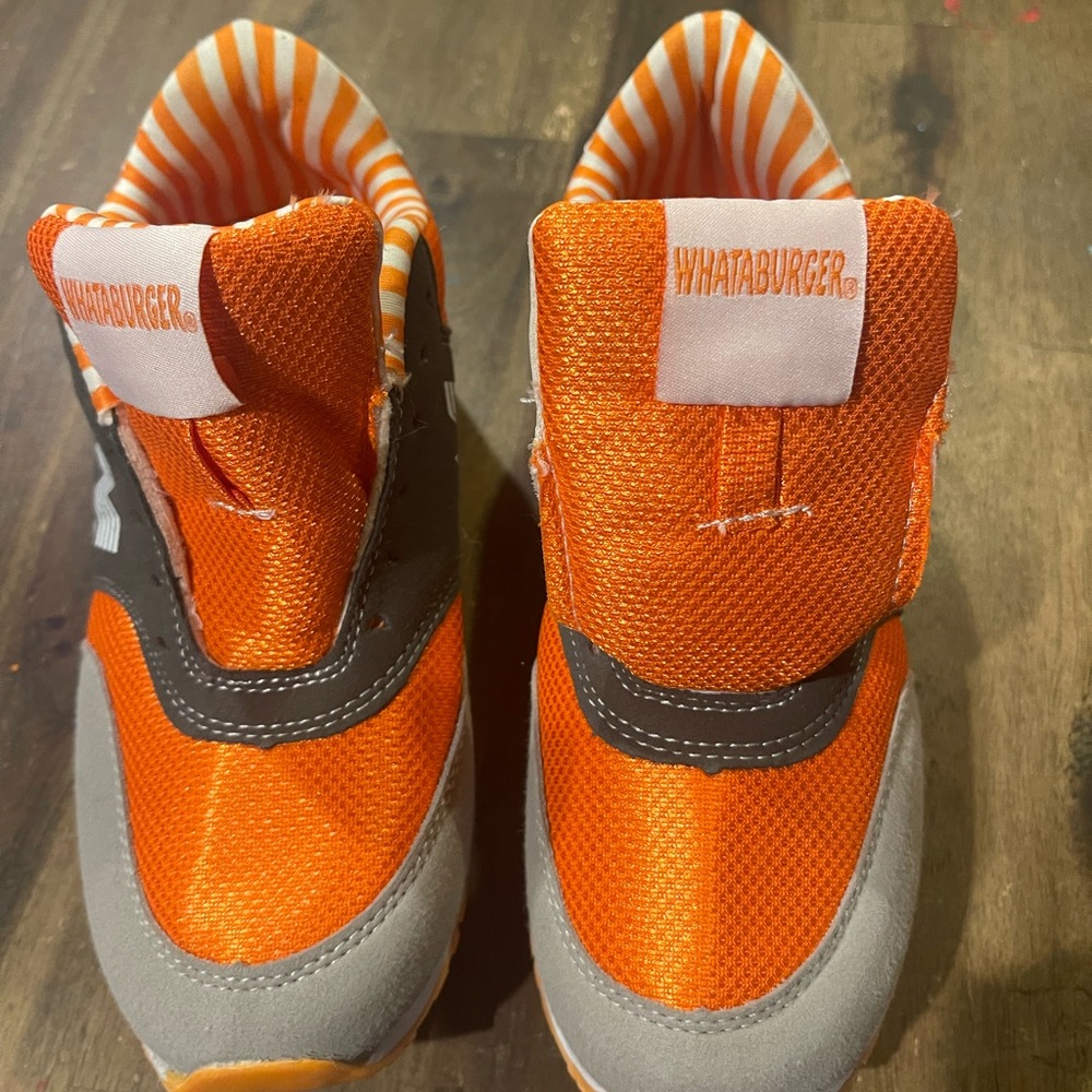 New WHATABURGER Orange Running Shoes~(Size 5 Men's=Women's 6